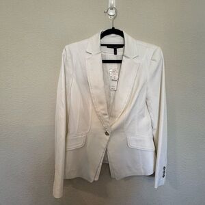 White House Black Market Classic White Blazer